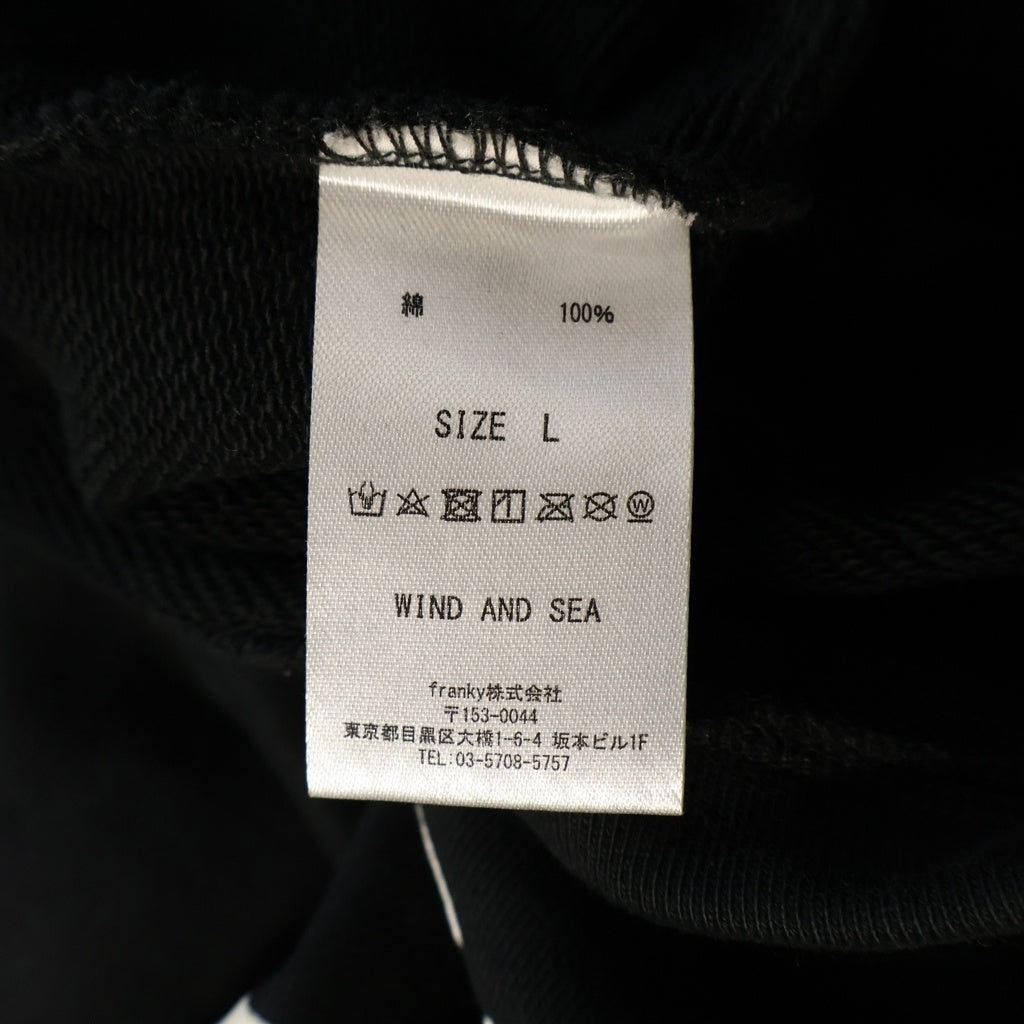 WIND AND SEA(ウィンダンシー) SWEAT BB SHIRT ベースボール半袖シャツ ブラック WDS-JER-18