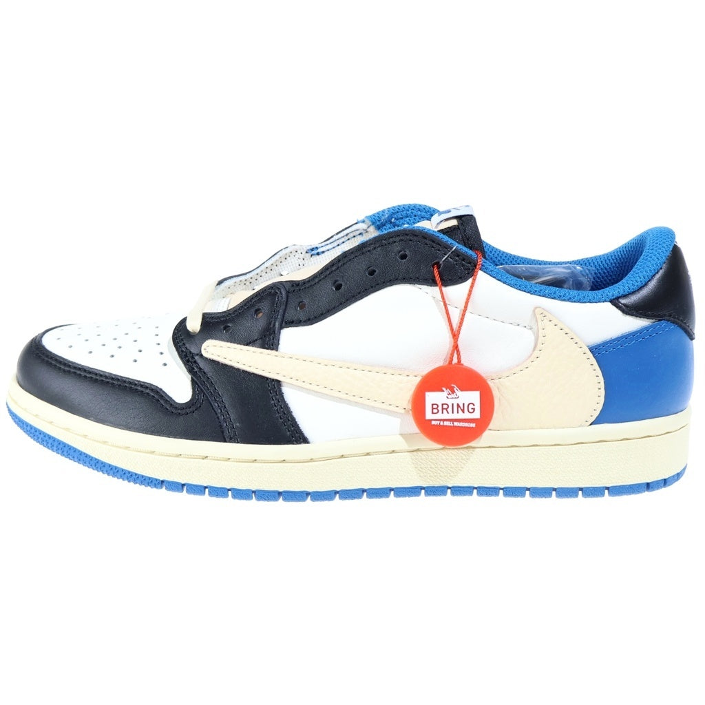 NIKE(ナイキ) ×TRAVIS SCOTT FRAGMENT DESIGN AIR JORDAN 1 LOW OG SP エアジョーダン1 ローカットスニーカー ブルー US8/26cm DM7866-140
