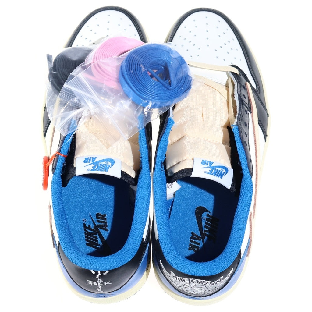 NIKE(ナイキ) ×TRAVIS SCOTT FRAGMENT DESIGN AIR JORDAN 1 LOW OG SP エアジョーダン1 ローカットスニーカー ブルー US8/26cm DM7866-140
