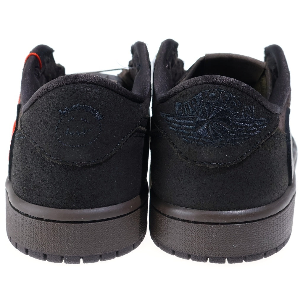 NIKE(ナイキ) ×TRAVIS SCOTT AIR JORDAN 1 LOW OG SP VELVET BROWN トラヴィススコット エアジョーダン1 ベルベットブラウン ローカットスニーカー ブラウン US7.5/25.5cm DM7866-202