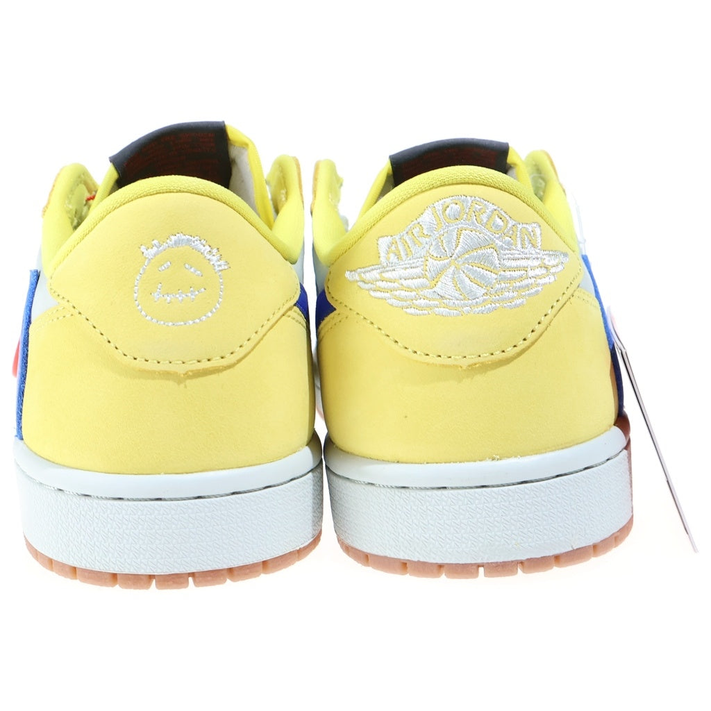NIKE(ナイキ) ×TRAVIS SCOTT AIR JORDAN1 LOW OG SP トラヴィス スコット エアジョーダン1 カナリー ローカットスニーカー イエロー US9.5/26.5cm DZ4137-700