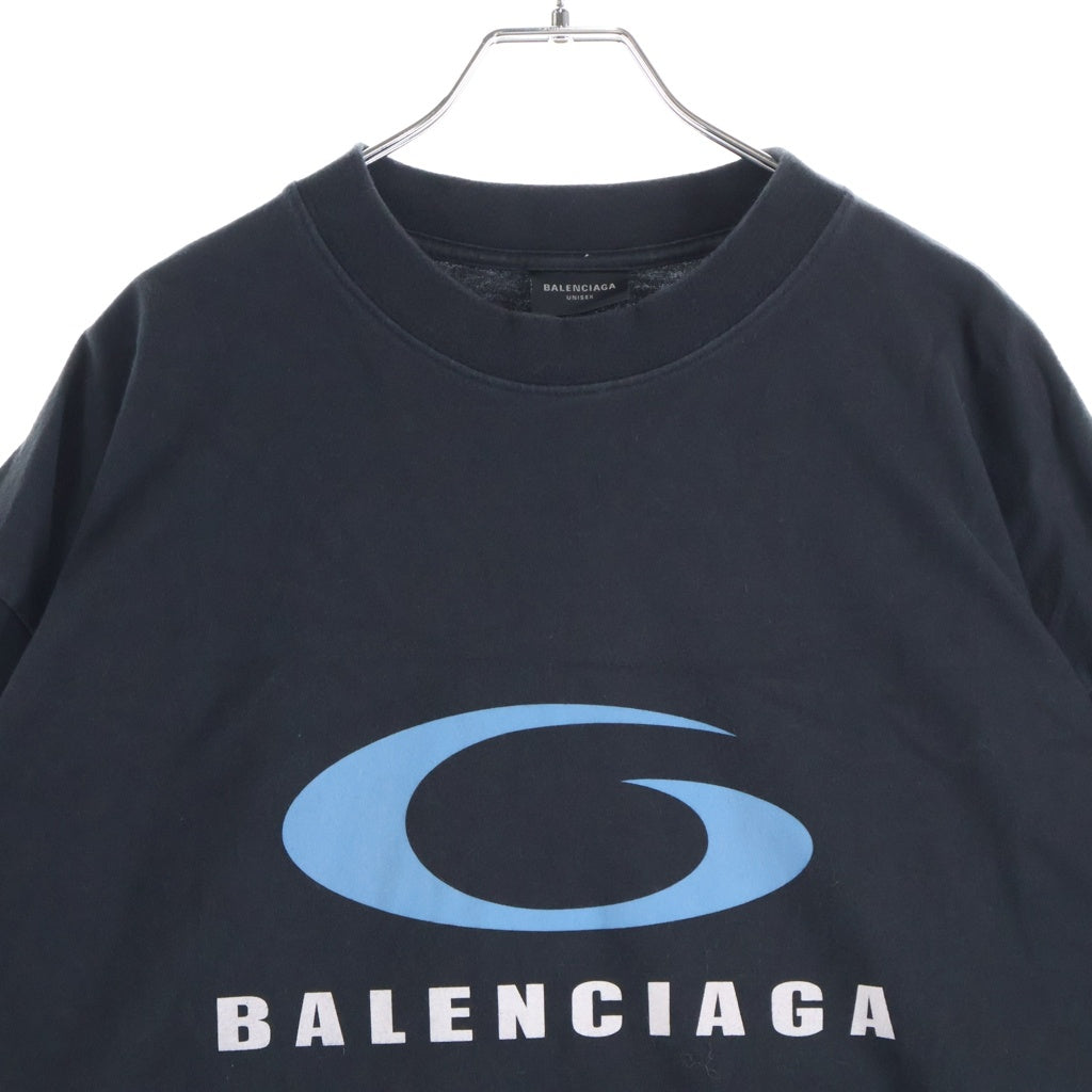 BALENCIAGA(バレンシアガ) 24SS Loop Sports Icon ループスポーツアイコン 半袖Tシャツ ブラック 764235 TRVC2
