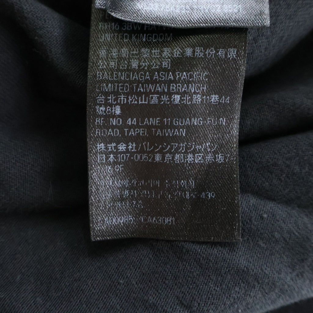 BALENCIAGA(バレンシアガ) 24SS Loop Sports Icon ループスポーツアイコン 半袖Tシャツ ブラック 764235 TRVC2