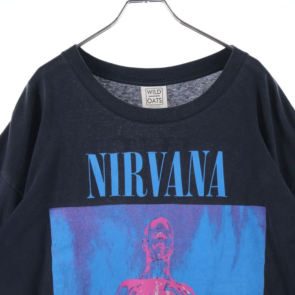 VINTAGE(ヴィンテージ) 90S VINTAGE NIRVANA SLIVER WILD TEE ニルヴァーナ スリヴァー ヴィンテージ 両面プリント クルーネックTシャツ 半袖カットソー ブラック