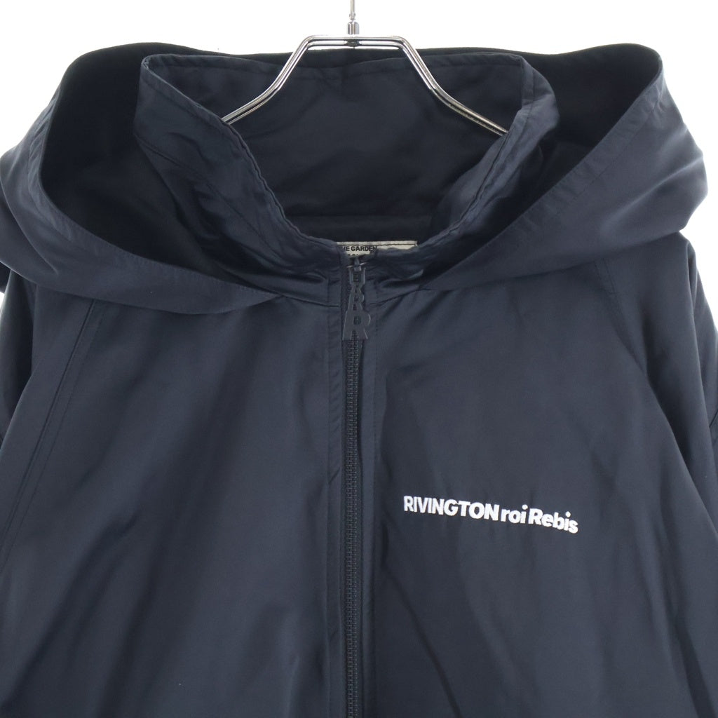 RIVINGTON roi Rebis(リヴィントンロイレビス) バックロゴ フーディー トラックジャケット ブラック