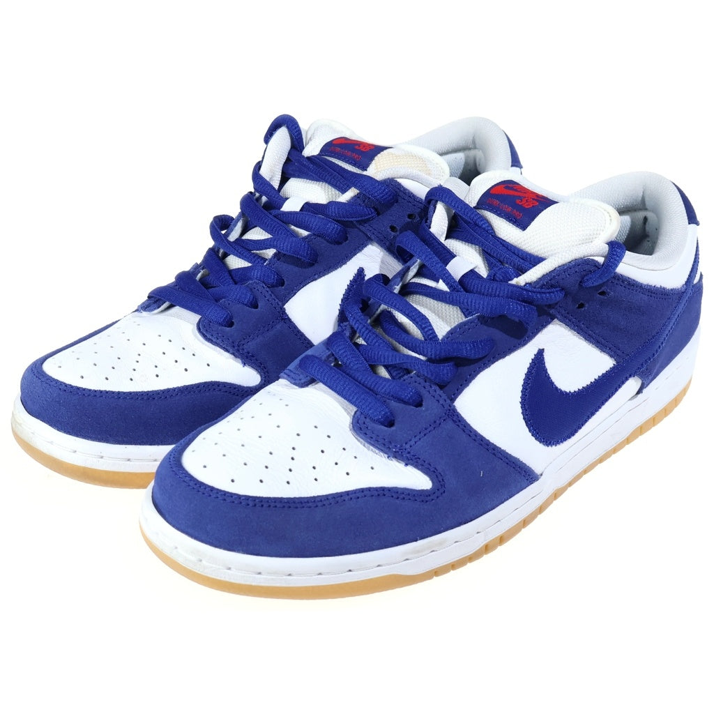 NIKE SB(ナイキエスビー) DUNK LOW PRO PRM LOS ANGELES DODGERS DO9395-400 ダンク ロサンゼルスドジャーズ ローカットスニーカー ホワイト/ブルー US11/29cm