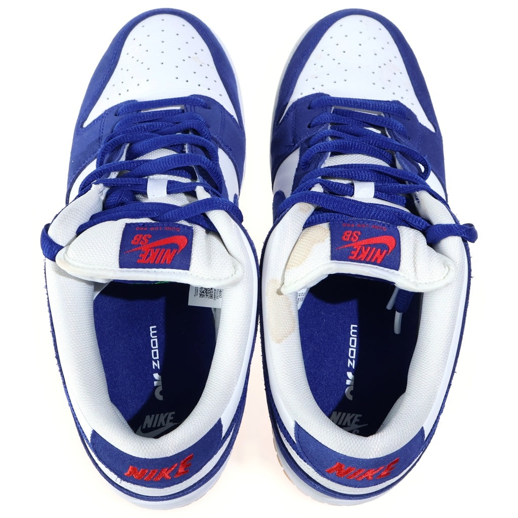 NIKE SB(ナイキエスビー) DUNK LOW PRO PRM LOS ANGELES DODGERS DO9395-400 ダンク ロサンゼルスドジャーズ ローカットスニーカー ホワイト/ブルー US11/29cm