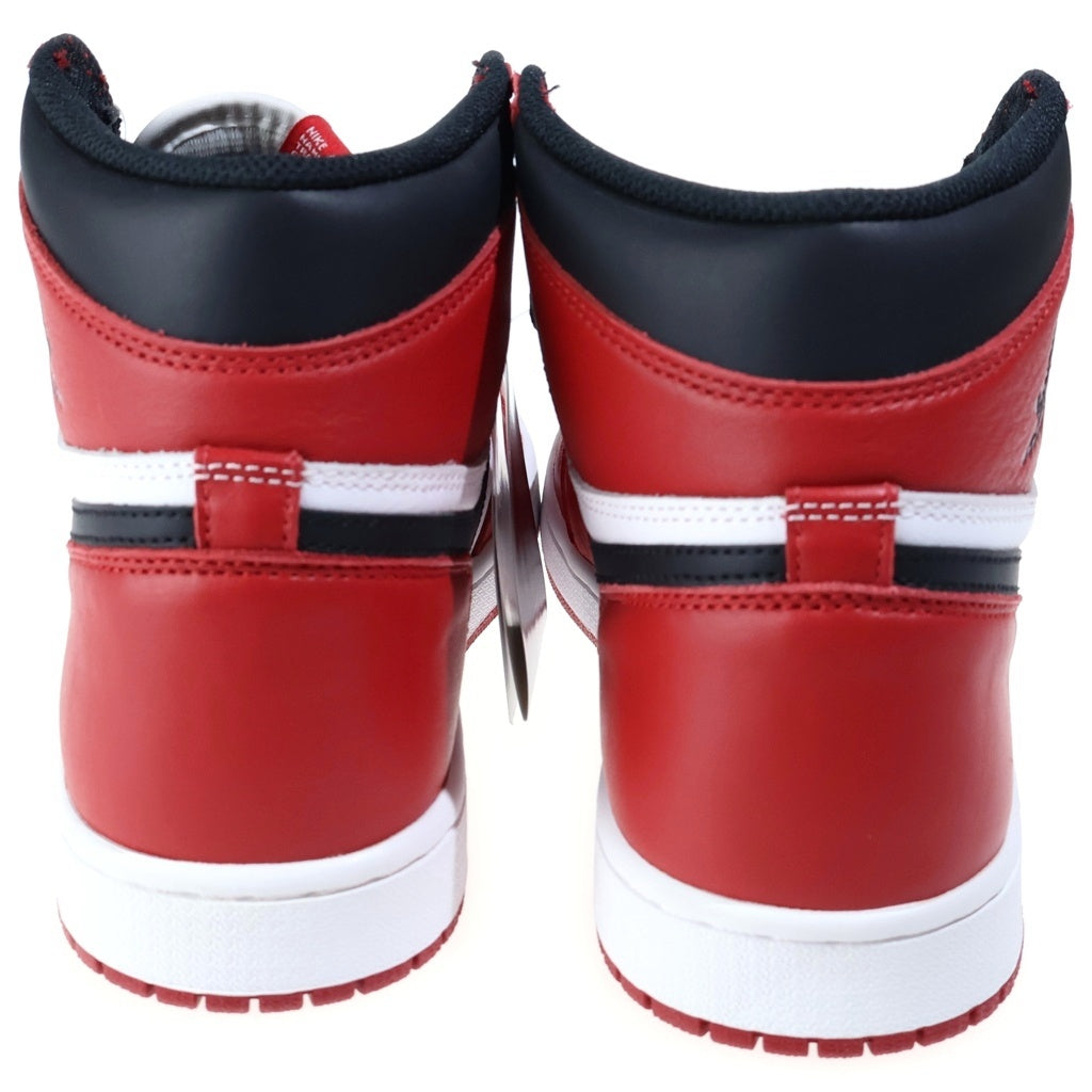 NIKE(ナイキ) 【観賞用 2015年製】 AIR JORDAN 1 RETRO HIGH CHICAGO 555088-101 エアジョーダン1 レトロ ハイ シカゴ ハイカットスニーカー レッド/ホワイト US10.5/28.5cm