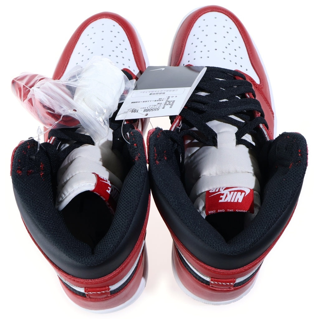 NIKE(ナイキ) 【観賞用 2015年製】 AIR JORDAN 1 RETRO HIGH CHICAGO 555088-101 エアジョーダン1 レトロ ハイ シカゴ ハイカットスニーカー レッド/ホワイト US10.5/28.5cm