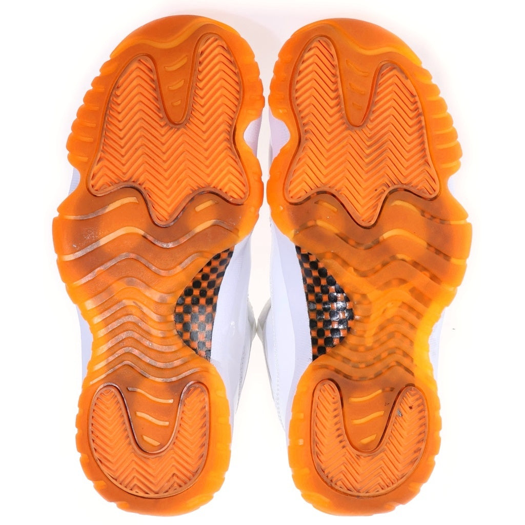 NIKE(ナイキ) WMNS AIR JORDAN 11 LOW ウィメンズ エアジョーダン ローカットスニーカー ホワイト/オレンジ US6.5/23.5cm AH7860-139 レディース