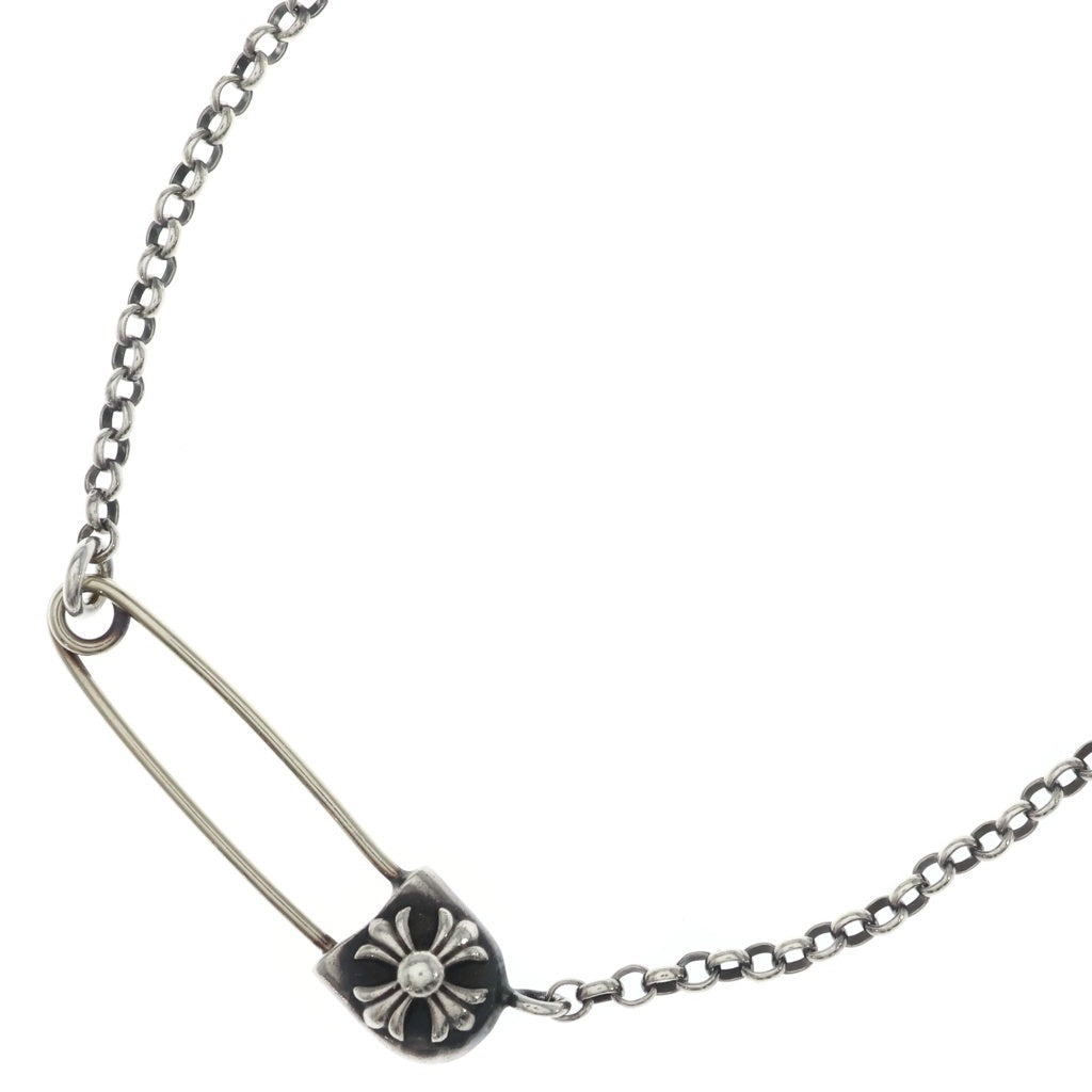 CHROME HEARTS(クロムハーツ) SAFETY PIN R16 セーフティピンロールチェーン ネックレス シルバー