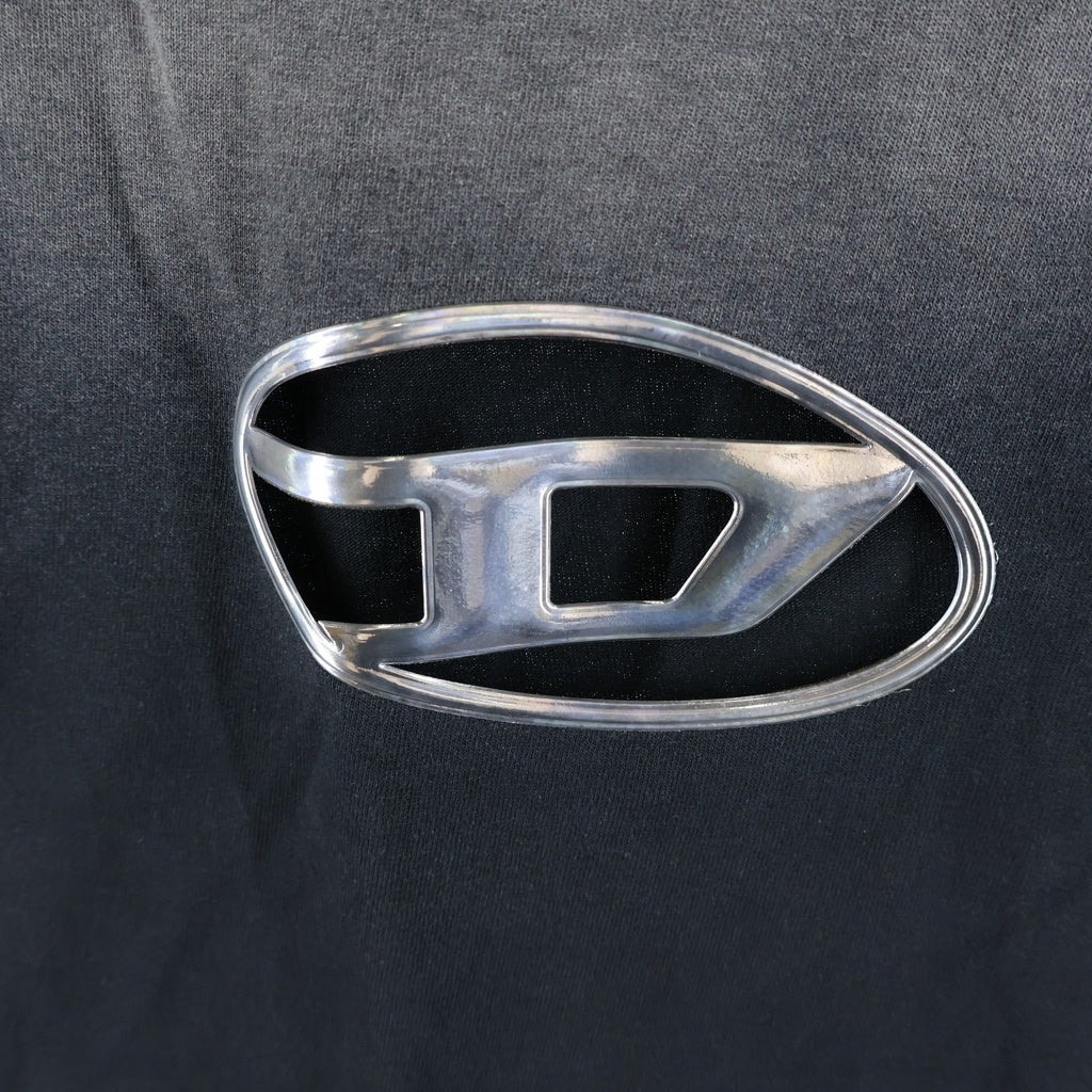 DIESEL(ディーゼル) T-BRICO オーバルD タンクトップ ノースリーブカットソー ブラック A13601