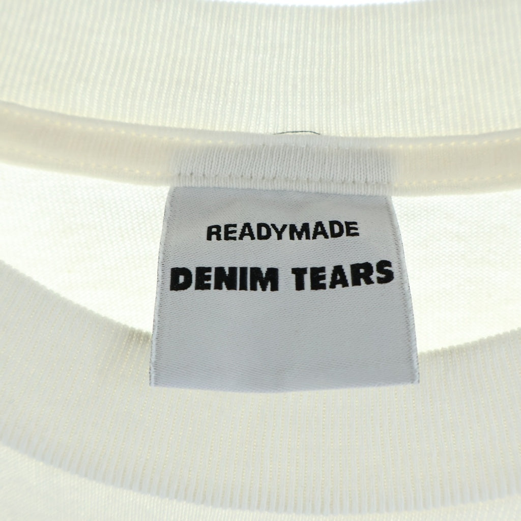 READY MADE(レディメイド) 22SS ×DENIM TEARS Cotton Wreath Tee デニムティアーズ クルーネック 半袖Tシャツ カットソー ホワイト RE-DT-WH-00-00-12