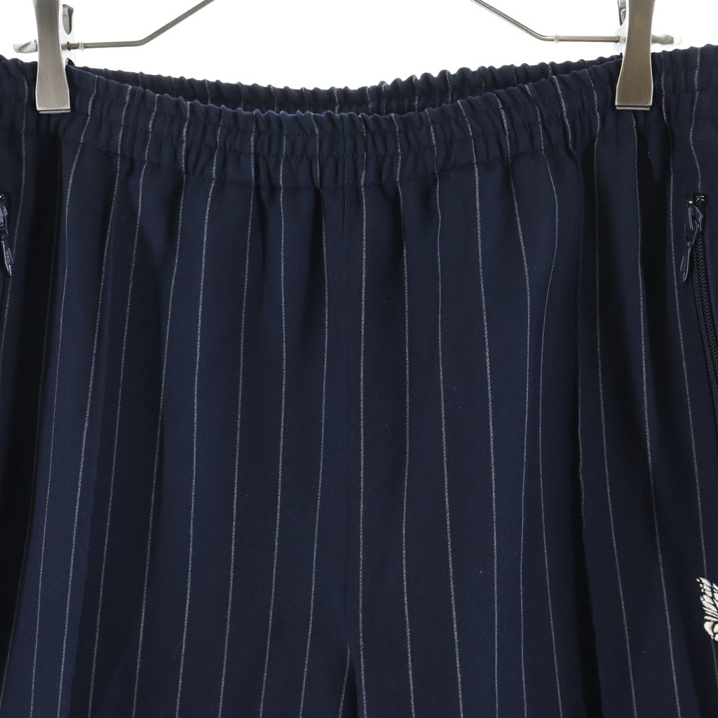 Needles(ニードルス) ×KITH Stripe Side Line Track Pants キス ストライプ サイドライン トラック パンツ ネイビー/ホワイト LQ353