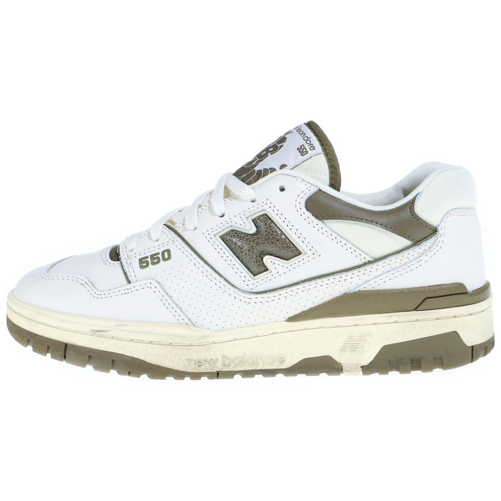 New Balance(ニューバランス) ×Aime Leon Dore 550 WHITE OLIVE エメレオンドレ ローカットスニーカー ホワイト/オリーブ US9/27cm BB550AD1