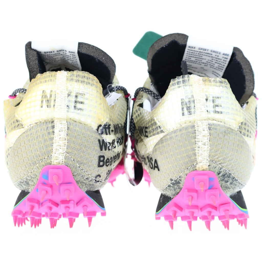NIKE(ナイキ) ×OFF-WHITE WMNS WAFFLE RACER VIVID BLACK オフホワイト ウィメンズ ワッフル レーサー ビビッドブラック ローカットスニーカー クリア/ピンク US7.5/24.5cm CD8180-001