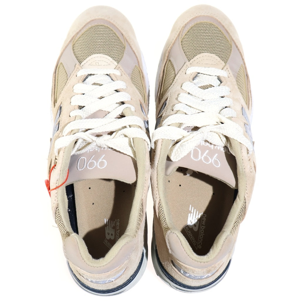 New Balance(ニューバランス) ×KITH 990V2 TAN キス スエード メッシュ ローカットスニーカー ベージュ US9/27cm M990KS2