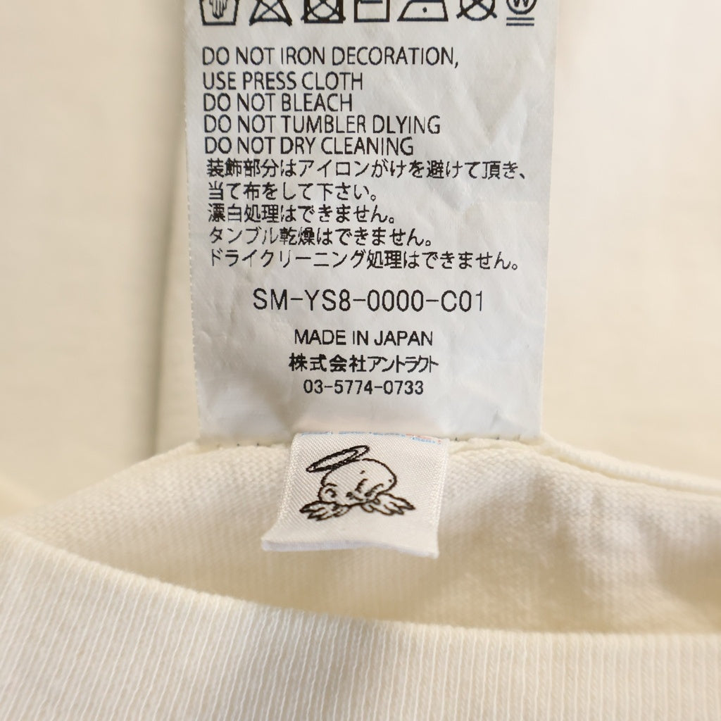 SAINT MICHAEL(セントマイケル) 24SS ×DENIM TEARS Live Crewt Tee デニムティアーズ クルーネック 半袖Tシャツ カットソー ホワイト SM-YS8-0000-C01