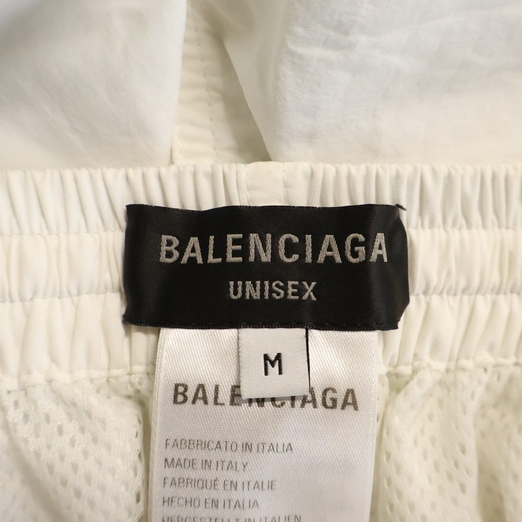 BALENCIAGA(バレンシアガ) 24SS TRACKSUIT PANTS トラックスーツ サイドロゴ刺繍 ナイロン トラック ロングパンツ ホワイト 768829