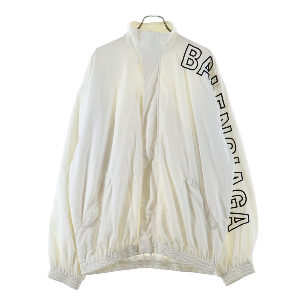 BALENCIAGA(バレンシアガ) 24SS TRACKSUIT JACKET トラックスーツ サイドロゴ刺繍 ジップアップ ナイロン ジャケット ホワイト 768920