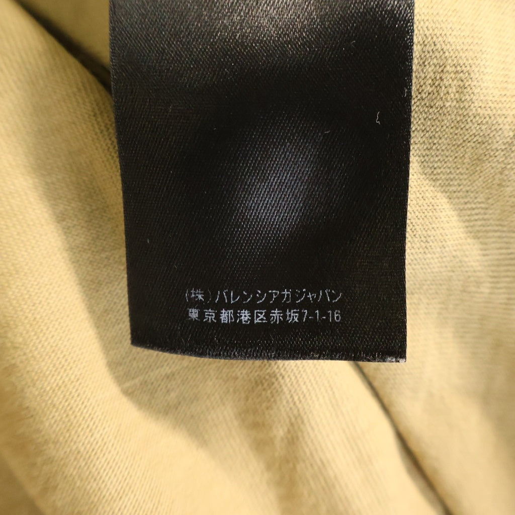 BALENCIAGA(バレンシアガ) 20SS ロゴ刺繍 クルーネック 半袖Tシャツカットソー ブラウン 612966