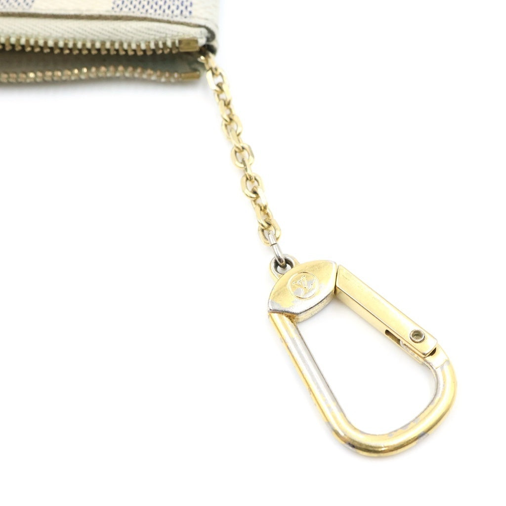 LOUIS VUITTON(ルイヴィトン) ポシェット クレ ダミエ アズールキャンバス コインケース 小銭入れ ホワイト CT3184 N62659 レディース