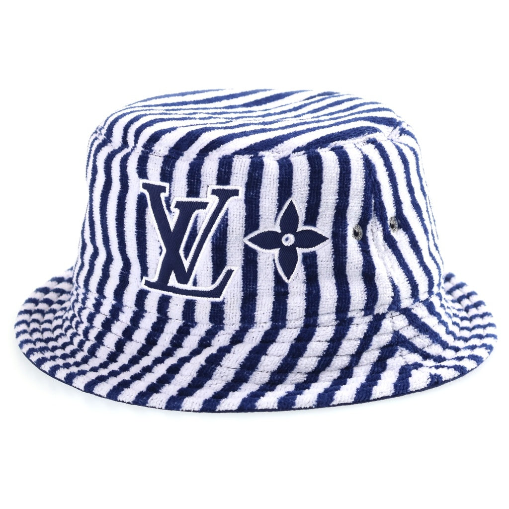 LOUIS VUITTON(ルイヴィトン) LVグラフィカル リバーシブル バケットハット 帽子 ブルー M77622