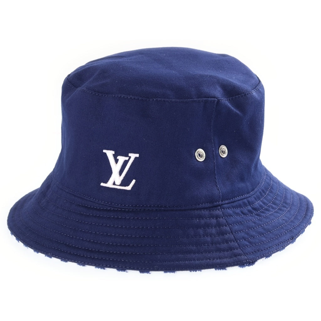 LOUIS VUITTON(ルイヴィトン) LVグラフィカル リバーシブル バケットハット 帽子 ブルー M77622