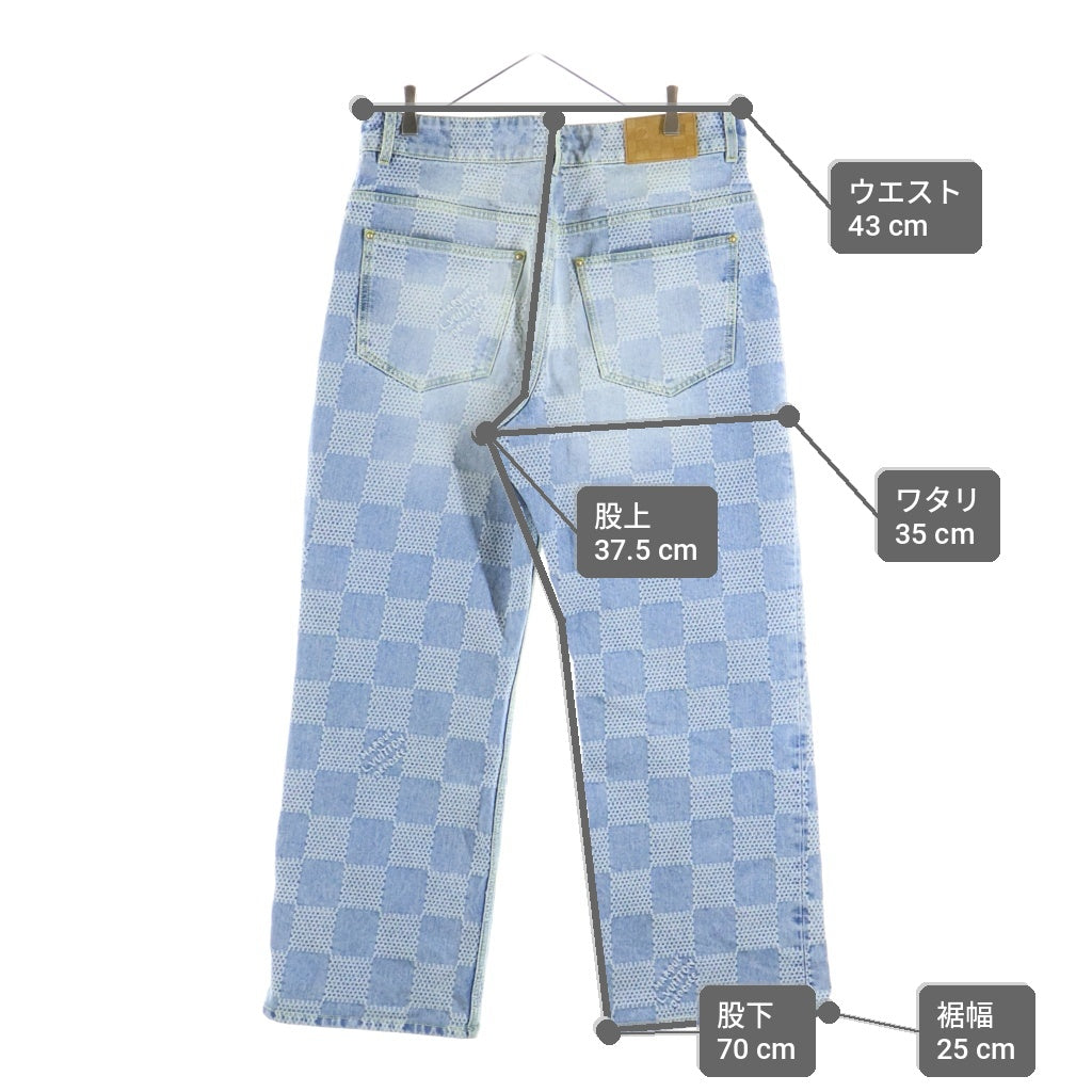 LOUIS VUITTON(ルイヴィトン) 24SS ダミエ スケート デニムパンツ インディゴ RM242MQ GRT HRD48W