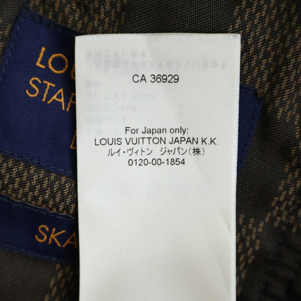 LOUIS VUITTON(ルイヴィトン) 26SS バックLV刺繍 パールボタン ワイド デニムパンツ ブラック RM261MJ XAU HSD50W