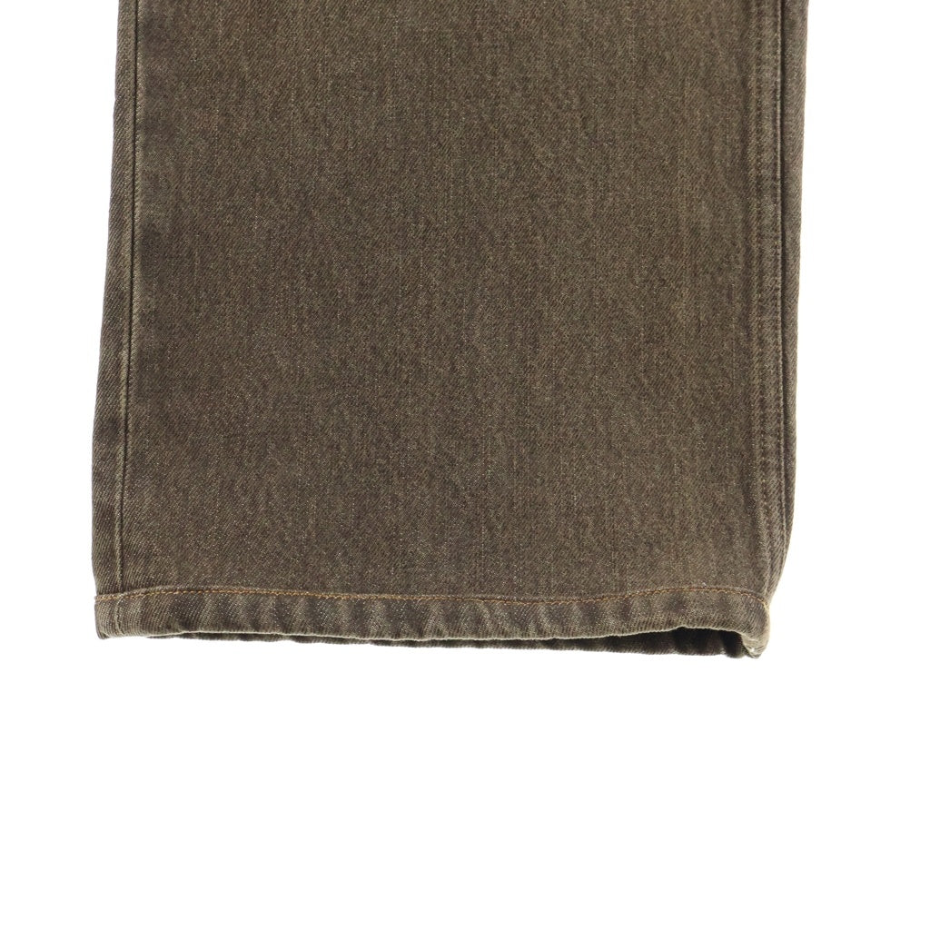 LOUIS VUITTON(ルイヴィトン) 26SS コーヒーインディゴ ワイド デニムパンツ ブラウン RM261M P42 HUD72W