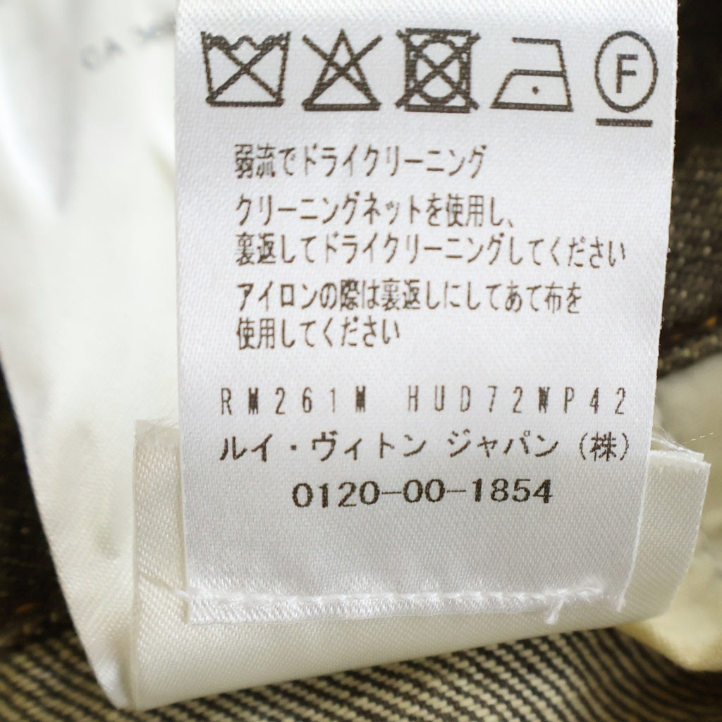 LOUIS VUITTON(ルイヴィトン) 26SS コーヒーインディゴ ワイド デニムパンツ ブラウン RM261M P42 HUD72W