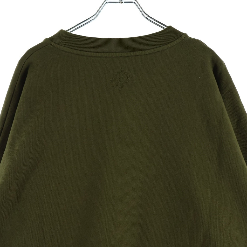LOUIS VUITTON(ルイヴィトン) 24SS シグネチャーロゴスタッズ装飾 クルーネック スウェット トレーナー グリーン RM241 FWC HQY88W