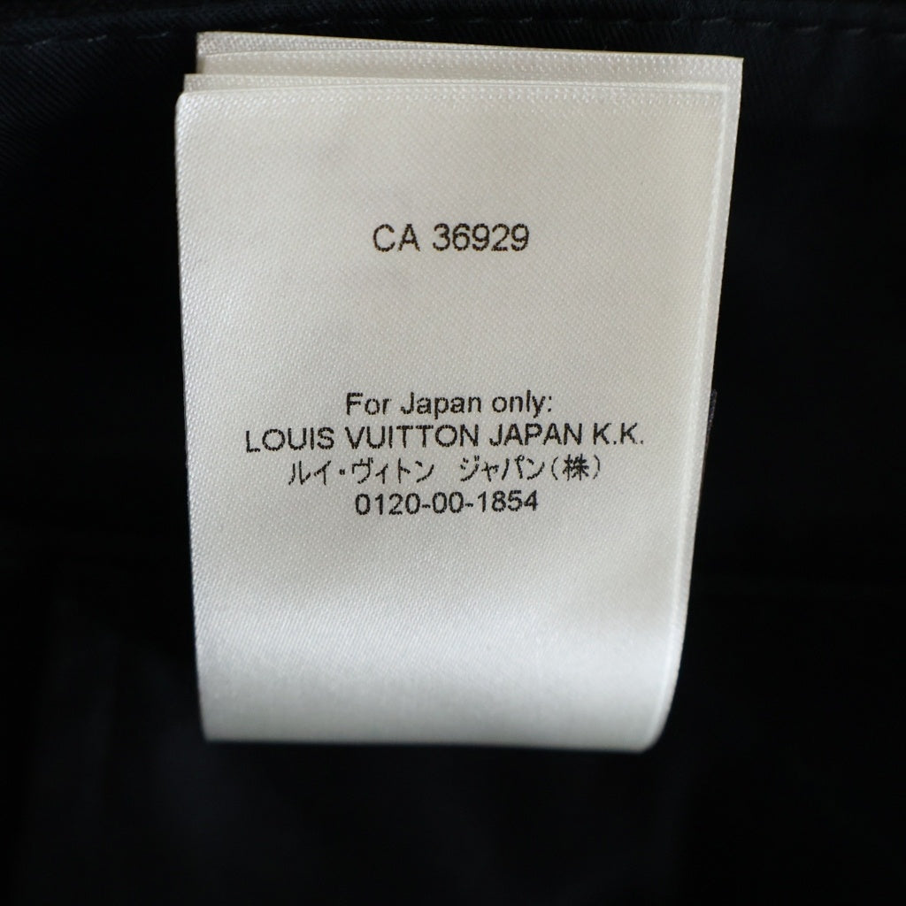 LOUIS VUITTON(ルイヴィトン) 24SS コットン キャンバス ユーティリティ ワイド カーゴ ショーツ ショート ハーフパンツ ブラック RM241 GNH HQP73W