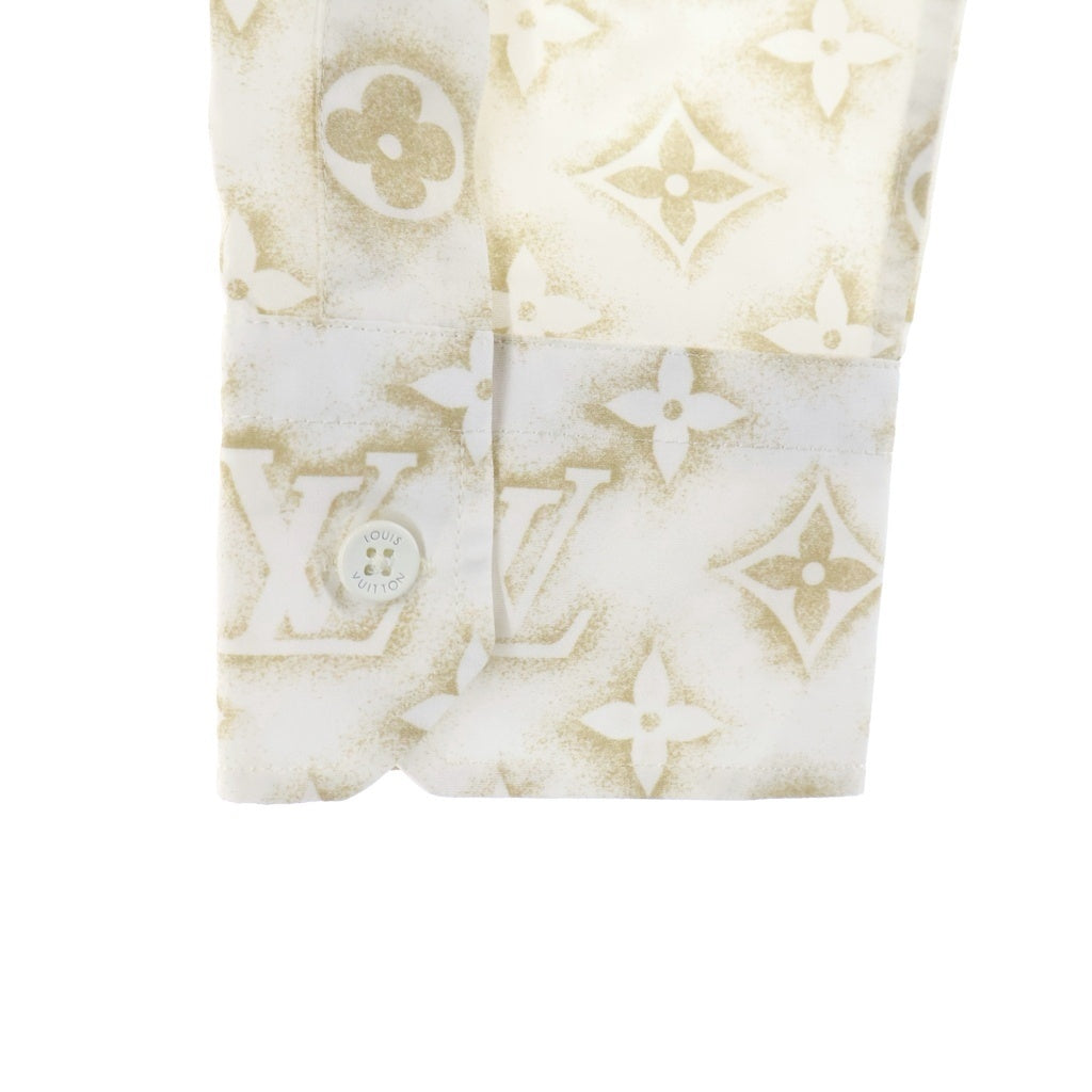 LOUIS VUITTON(ルイヴィトン) 23AW モノグラムサンド総柄 長袖シャツ ホワイト RM232MZR6 HPS33W