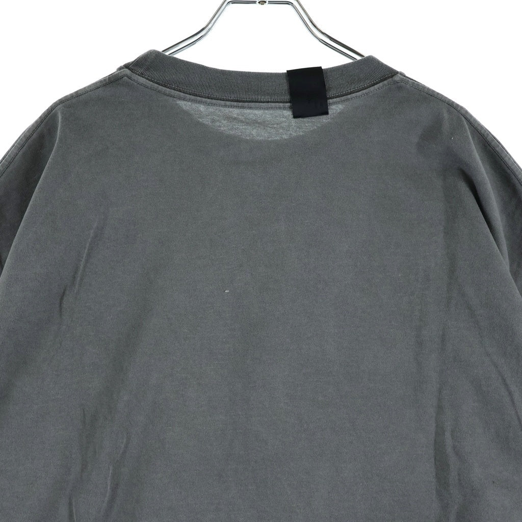 N.HOOLYWOOD(エヌハリウッド) 24AW Garment Dyed Over Size Tee オーバーサイズTシャツ グレー 2242-CS50-034