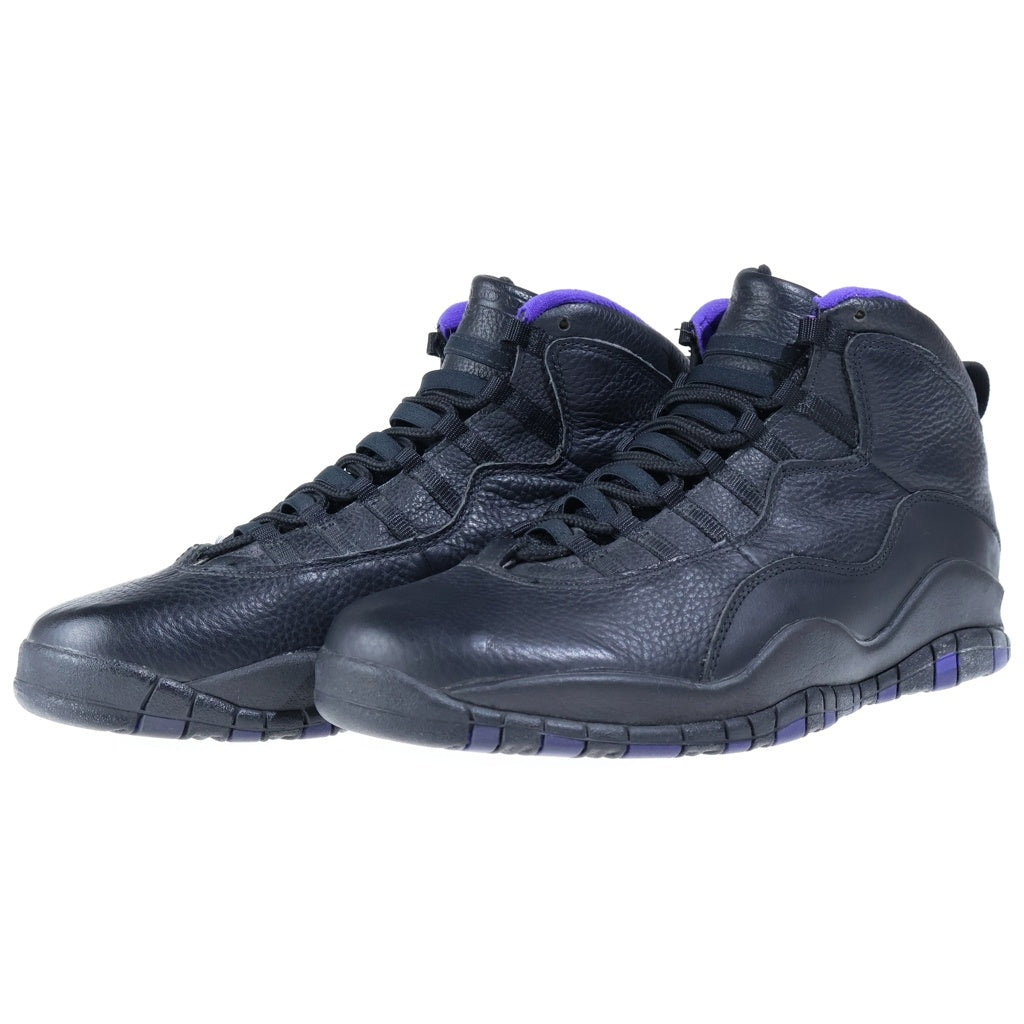 NIKE(ナイキ) 【鑑賞用 95年製】AIR JORDAN 10 OG SACRAMENTO KINGS エアジョーダン10 サクラメントキングス ハイカットスニーカー ブラック/パープル US11.5/29.5cm 130209-051