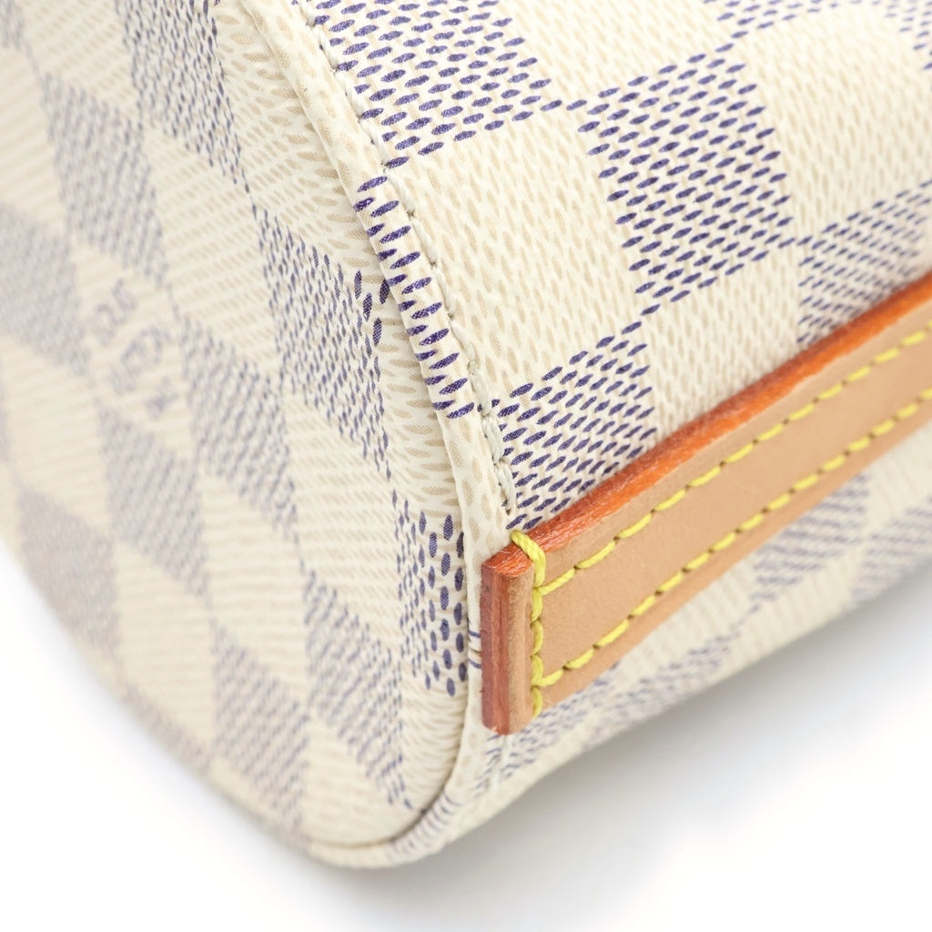 LOUIS VUITTON(ルイヴィトン) ポルト ブテイユ ダミエ アズールキャンバス ボトルホルダー ショルダーバッグ 保冷バッグ 水筒入れ ホワイト CT1159 GI0373