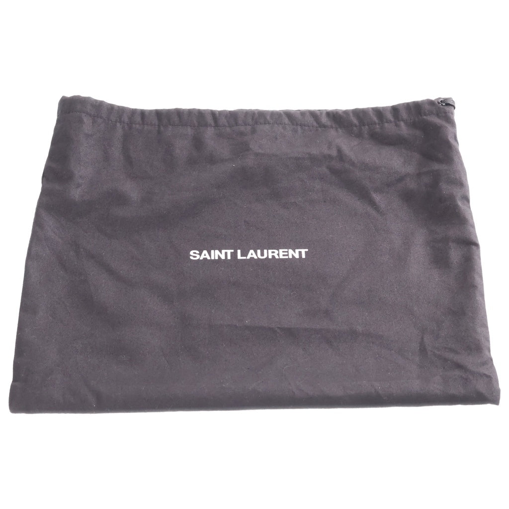 SAINT LAURENT PARIS(サンローランパリ) ロゴ 総柄 ナイロン パテッド キルティング チェーンショルダーバッグ ホワイト/マルチ 515821 レディース