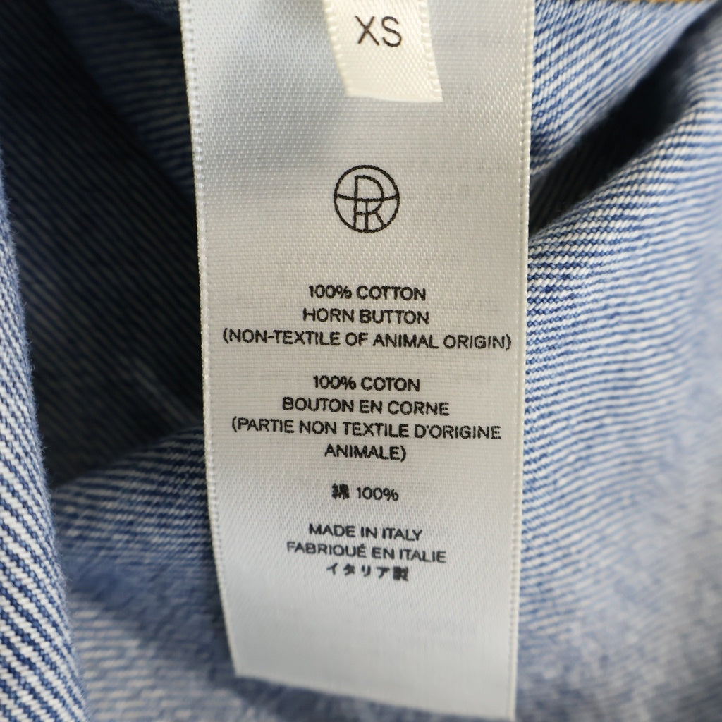 THE ROW(ザロウ) FRANNIE SHIRT フラニーシャツ オーバーサイズ デニムシャツ インディゴ 5947 W1984