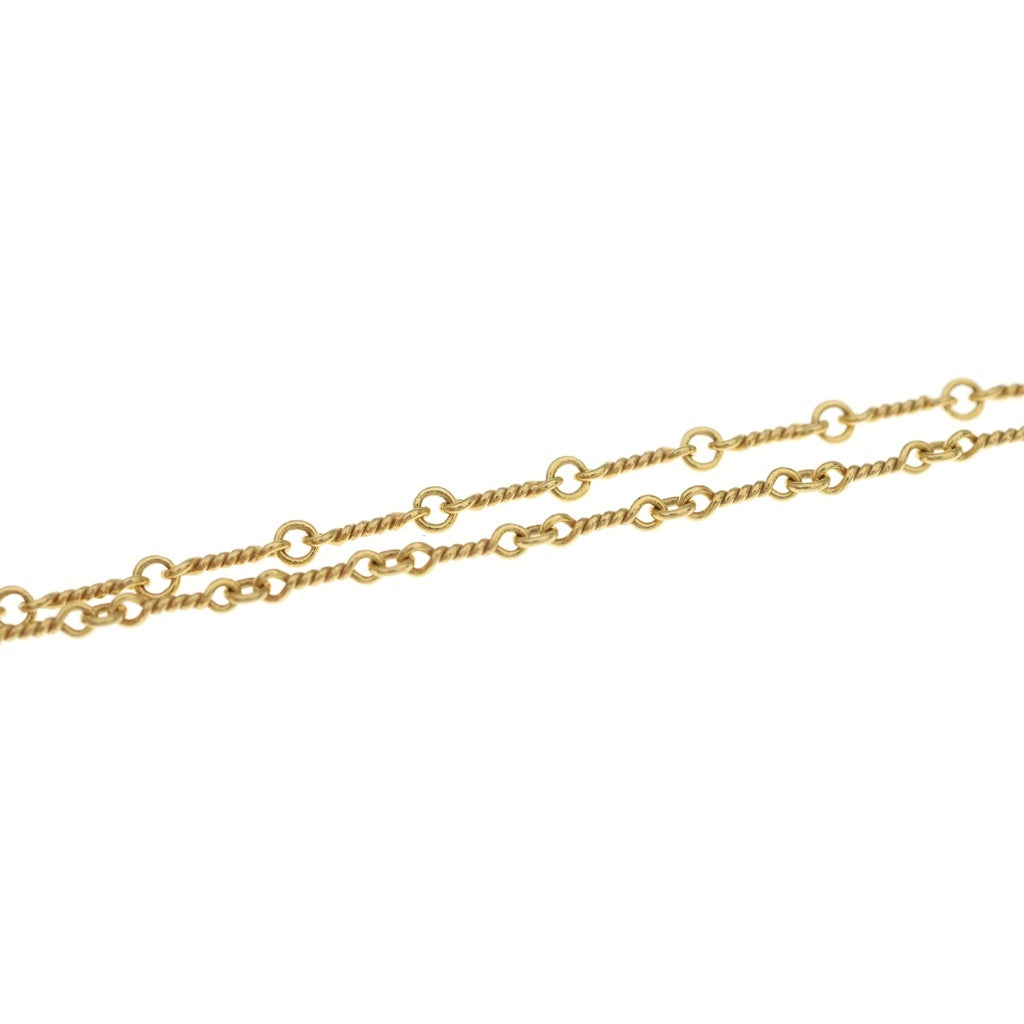 CHROME HEARTS(クロムハーツ) 22K NECKCHAIN T20 ツイストチェーンネックレス 20inch ゴールド BCA015