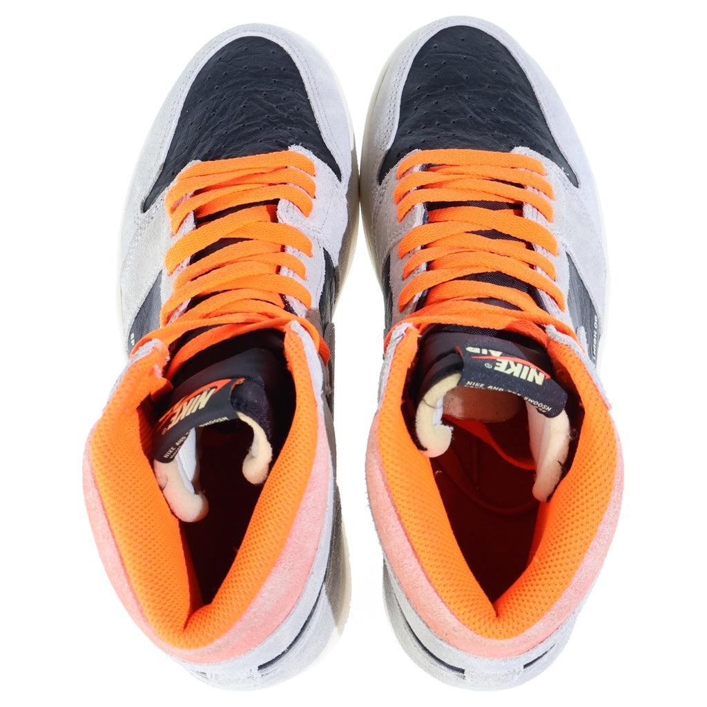 NIKE(ナイキ) AIR JORDAN 1 HIGH OG HYPER CRIMSON エアジョーダン1 ハイパークリムゾン ハイカットスニーカー グレー US9/27cm 555088-018