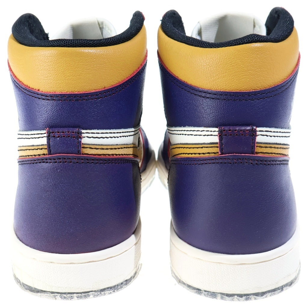 NIKE(ナイキ) AIR JORDAN 1 HIGH OG DEFIANT LA TO CHICAGO エアジョーダン1 エルエートゥーシカゴ ハイカットスニーカー ホワイト/パープル US8.5/26.5cm CD6578-507