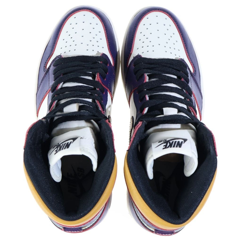 NIKE(ナイキ) AIR JORDAN 1 HIGH OG DEFIANT LA TO CHICAGO エアジョーダン1 エルエートゥーシカゴ ハイカットスニーカー ホワイト/パープル US8.5/26.5cm CD6578-507