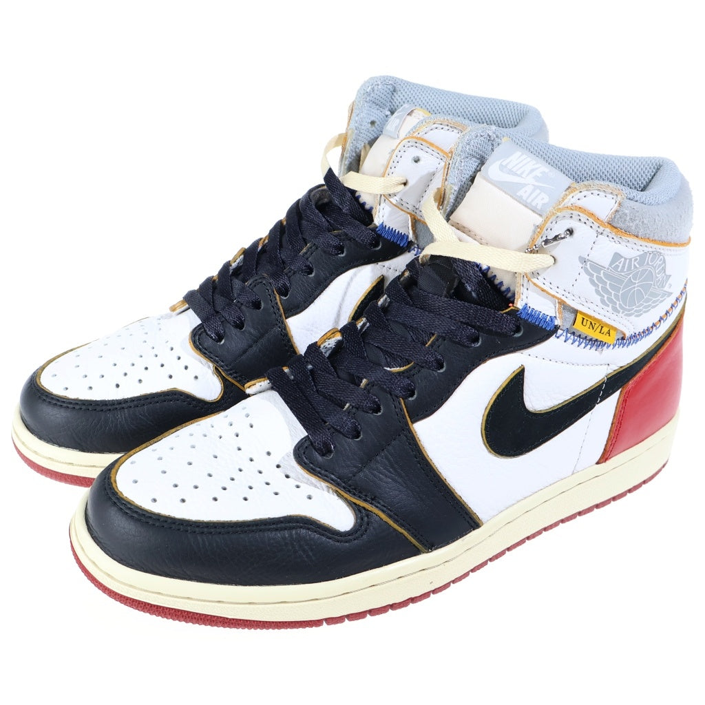 NIKE(ナイキ) ×UNION AIR JORDAN 1 RETRO HIGH OG NRG VARSITY RED/WOLF GREY ユニオン エアジョーダン1 ハイカットスニーカー マルチ US9/27cm BV1300-106