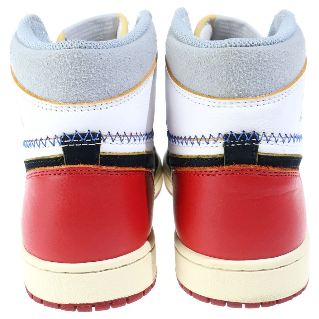 NIKE(ナイキ) ×UNION AIR JORDAN 1 RETRO HIGH OG NRG VARSITY RED/WOLF GREY ユニオン エアジョーダン1 ハイカットスニーカー マルチ US9/27cm BV1300-106