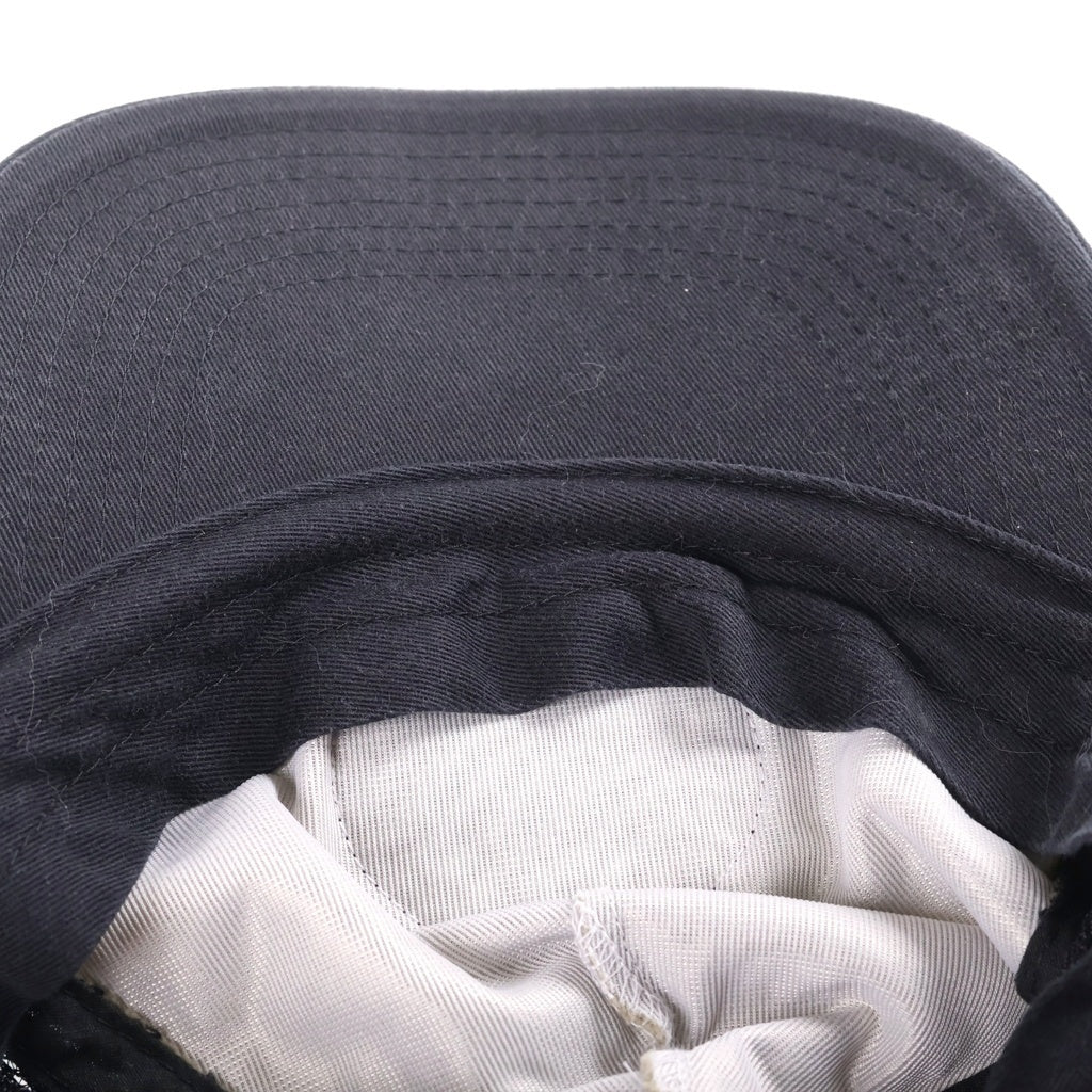 mastermind JAPAN(マスターマインドジャパン) 26SS ×SWJP MJ SW LOGO MESH CAP エスダブリュージェーピー ロゴパッチ ヴィンテージ加工 メッシュ ベースボールキャップ 帽子 ブラック MJSW-26SS-007