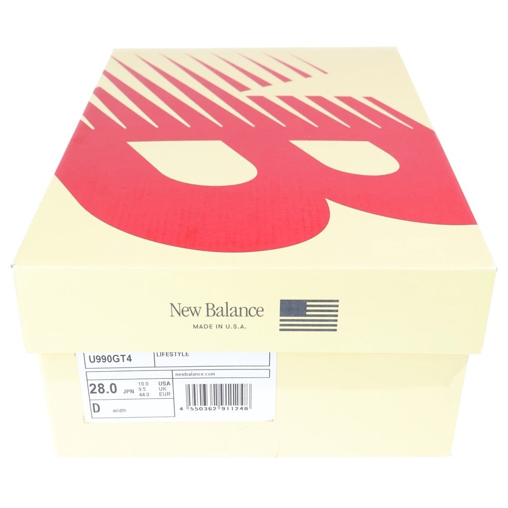 New Balance(ニューバランス) 990V4 OLIVE オリーブ スエード メッシュ ローカットスニーカー カーキ US10/28cm U990GT4