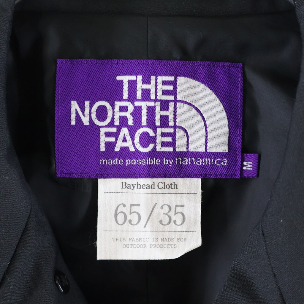 THE NORTH FACE PURPLE LABEL(ノースフェイスパープルレーベル) ×nanamica 65/35 Soutien Collar Coat ナナミカ ステンカラー コート ブラック NP2111N