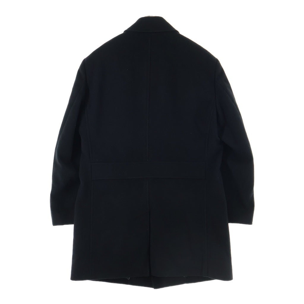 HUGO BOSS(ヒューゴボス) ウール カシミヤ混 チェスターコート ブラック 10138128